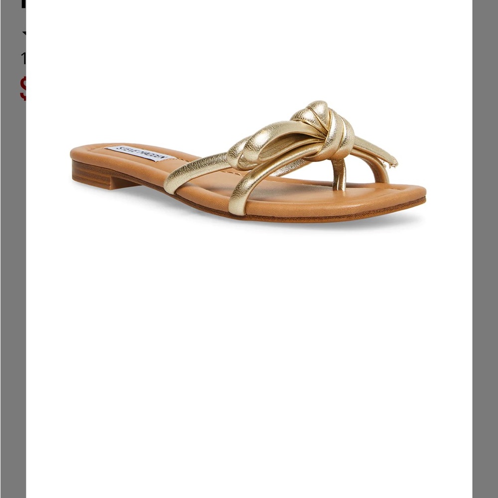 Steve Madden Maura Gold Sandals 7.5 Loeffler Randall inspired